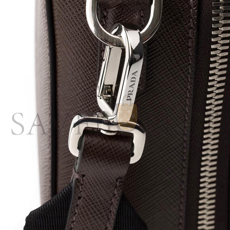 PRADA BRIQUE SAFFIANO LEATHER BAG 2VH069 (22*16*6cm)